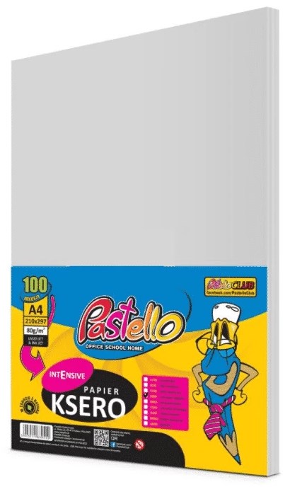 PAPIER KSERO A4 80G A'100 IT272 SZARY 2675