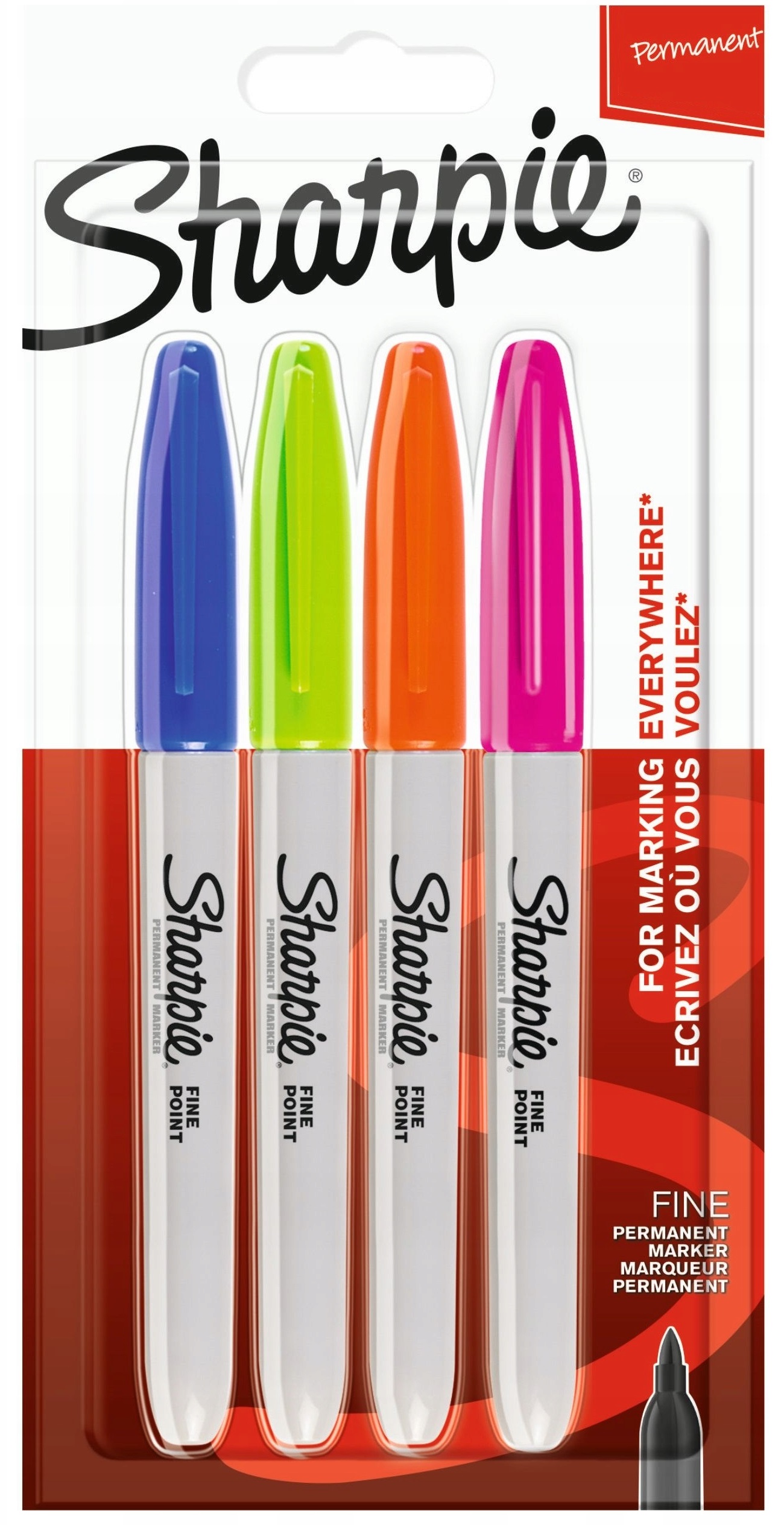 MARKER SHARPIE F 4KOL. PAN EMEA 2065403