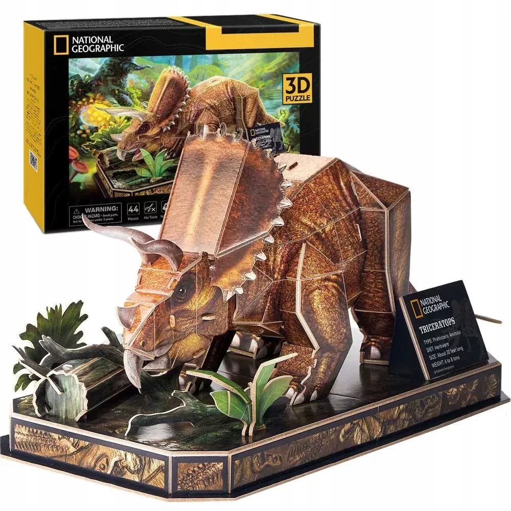 PUZZLE 3D NATIONAL GEOGRAPHIC TRICERATOPS 0526