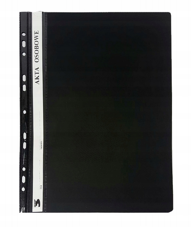 Skoroszyt Akt osobowych Tres PCV A4 czarny