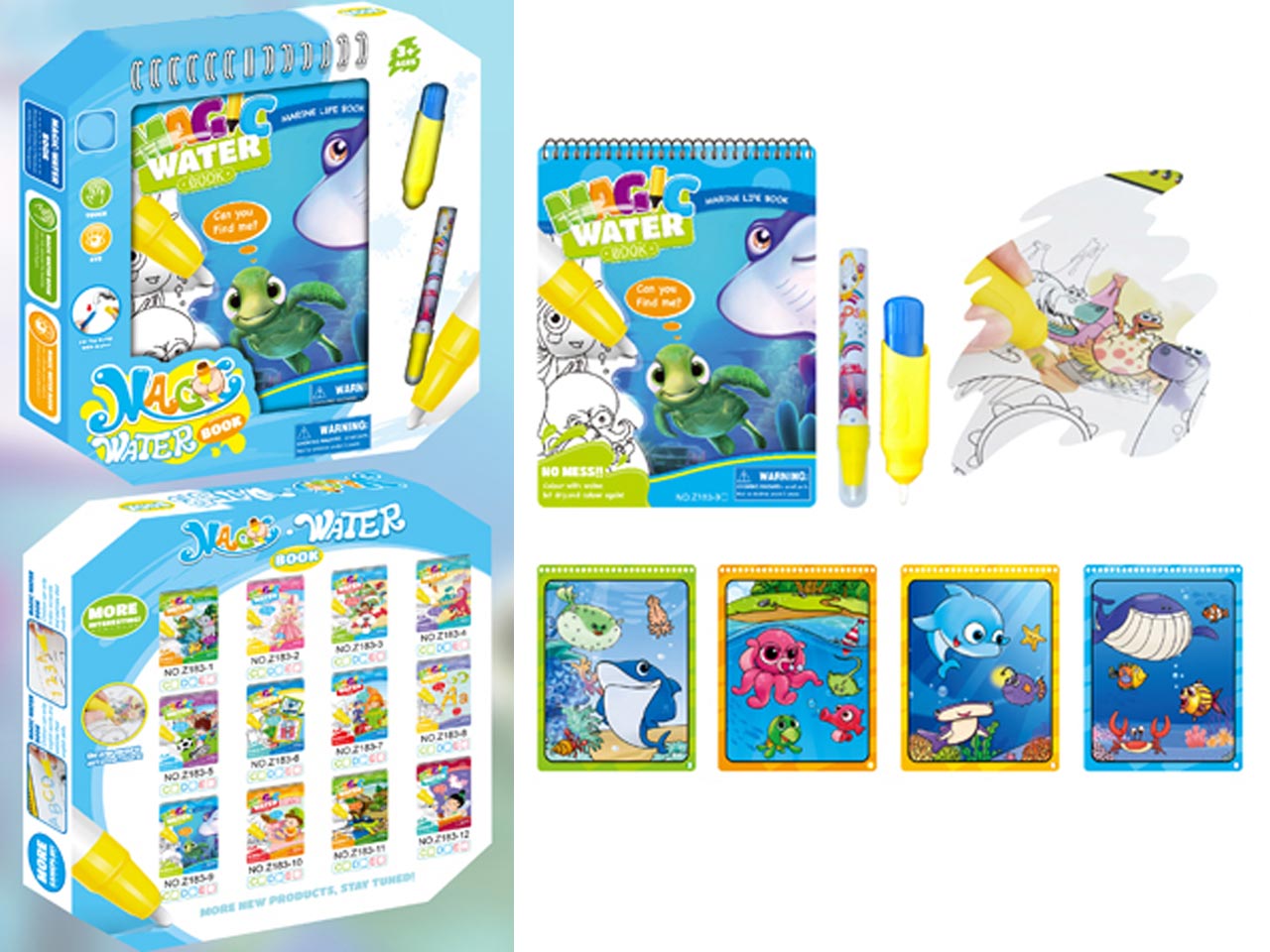 KSIĄŻECZKA DO KOLORO MAZAKIEM WODNYM OCEAN 0305