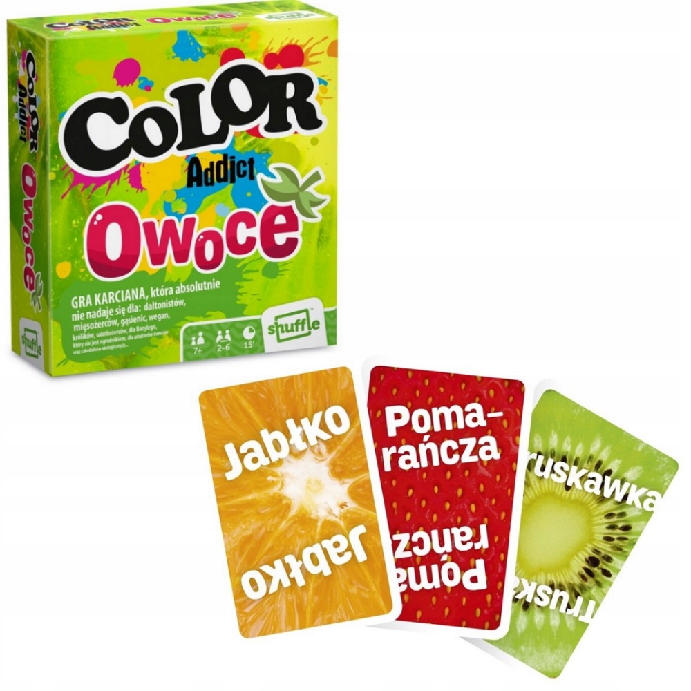 KARTY DO GRY COLOR ADDICT OWOCE DOPASUJ KOLORY
