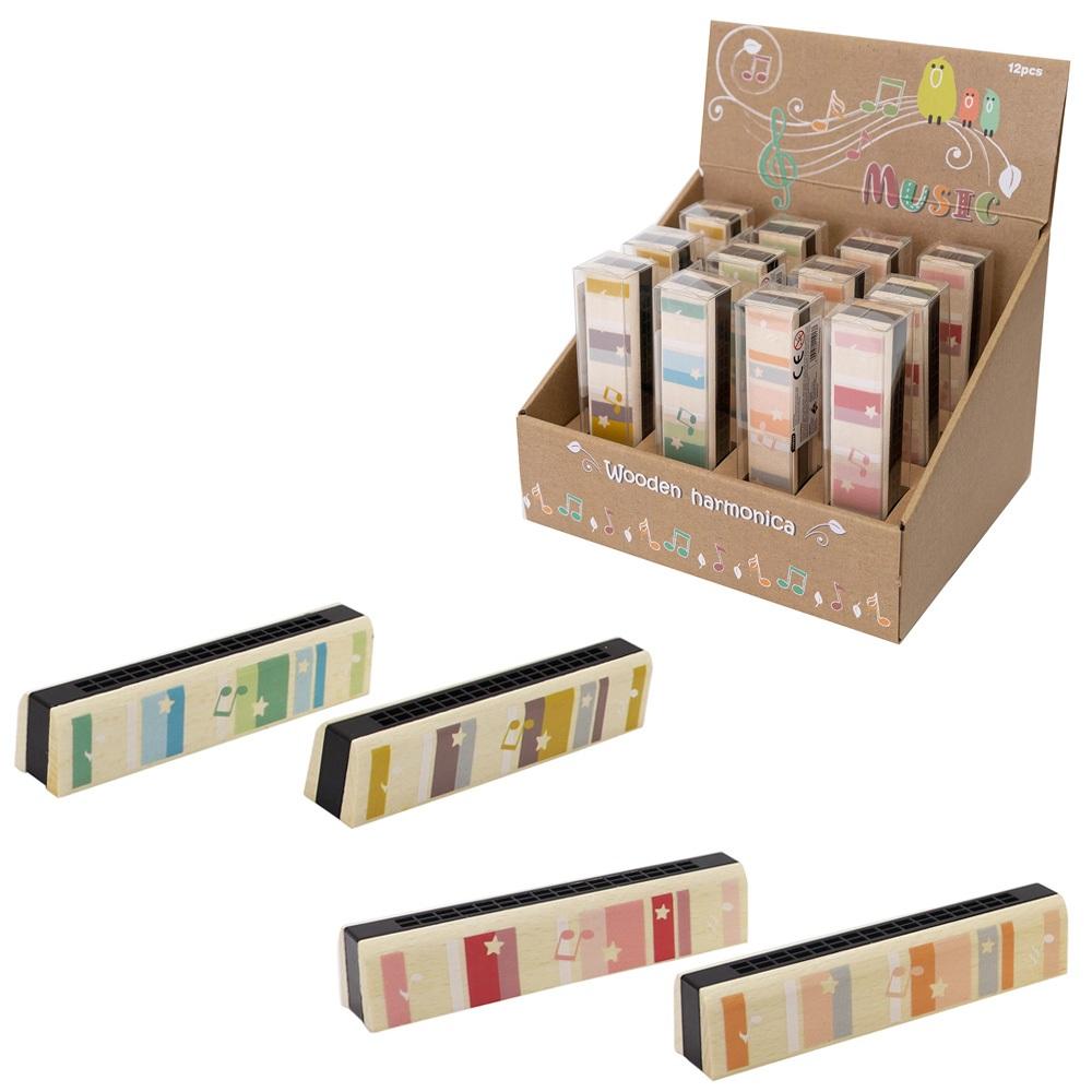 HARMONIJKA USTNA DREWNIANA 9137