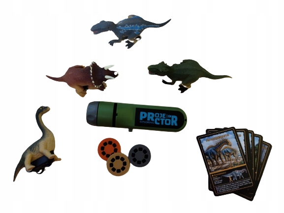 Zestaw Dinozaury + projektor 1386