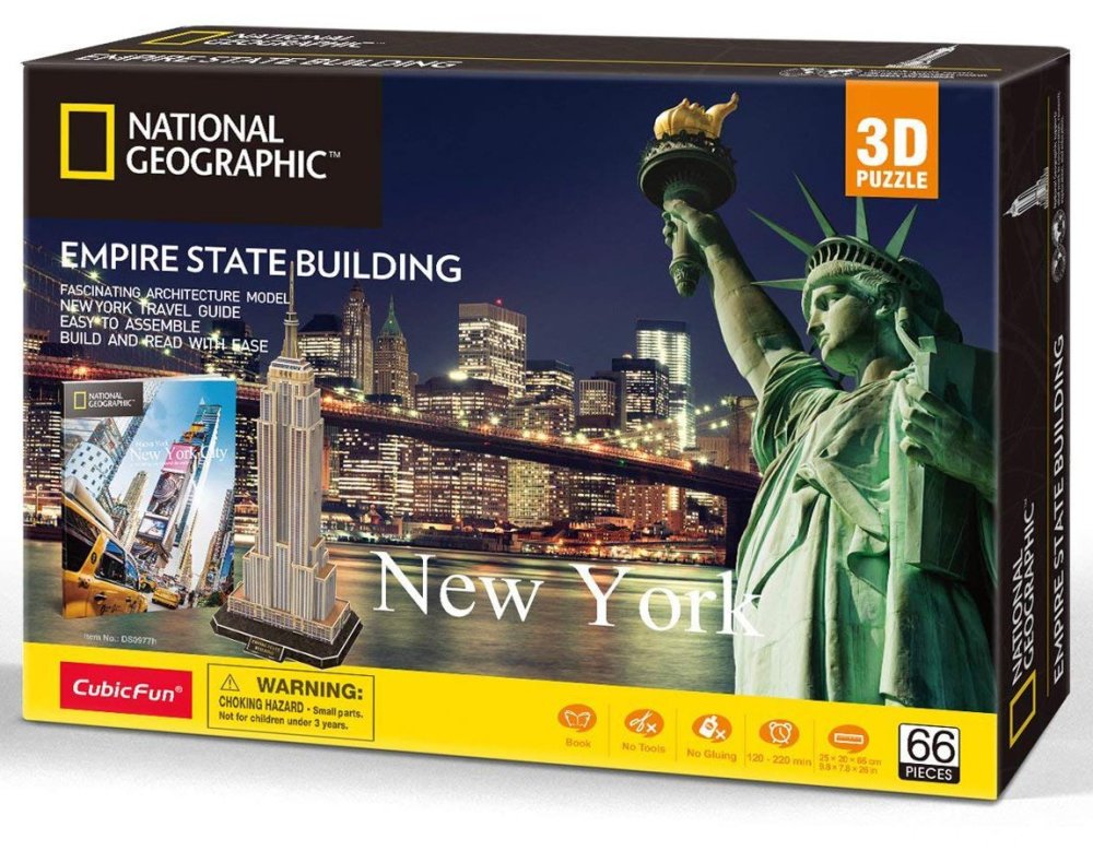 PUZZLE 3D NATIONAL GEO- EMPPIRE STATE BUILDING 977