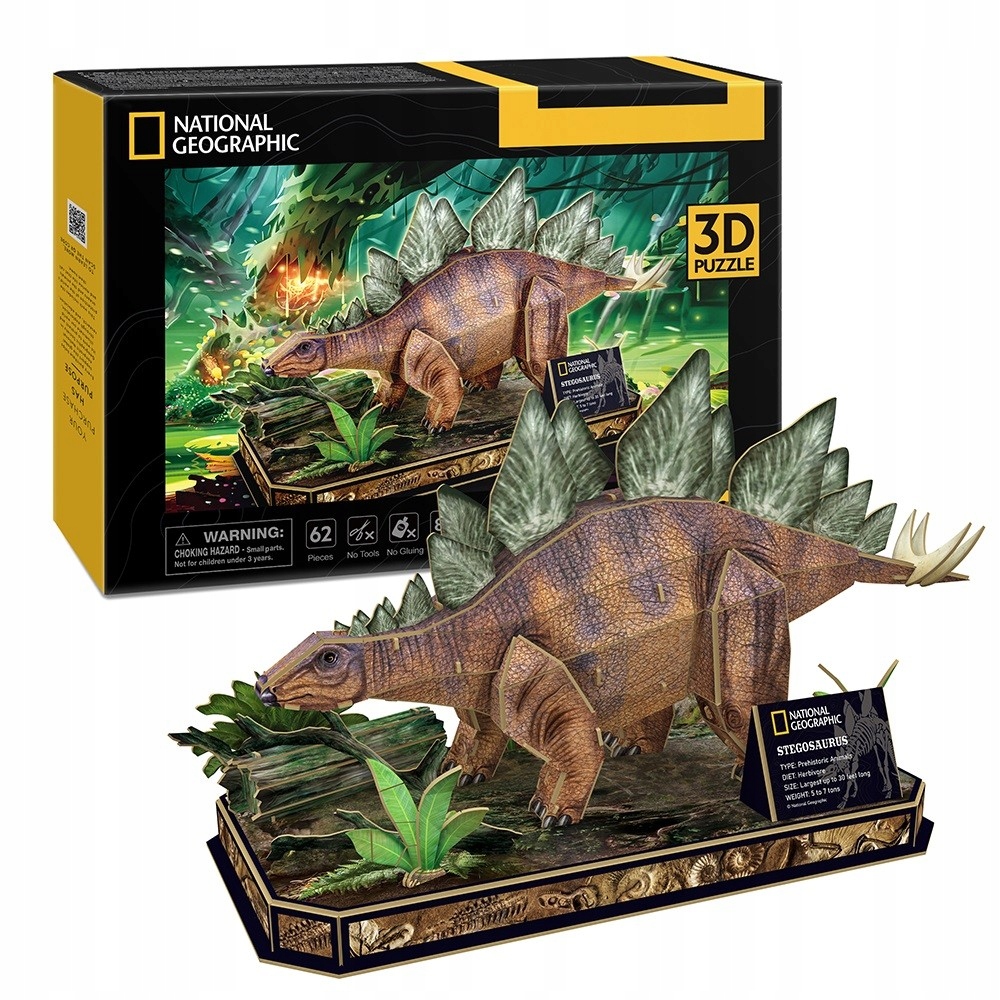 PUZZLE 3D NATIONAL GEOGRAPHIC STEGOZAUR 0541