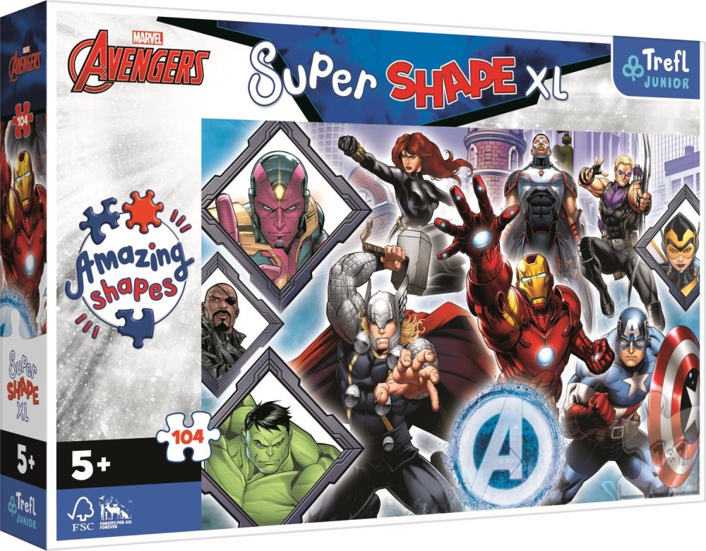 PUZZLE 104 XL TWOI ULUBIENI AVENGERSI 50018