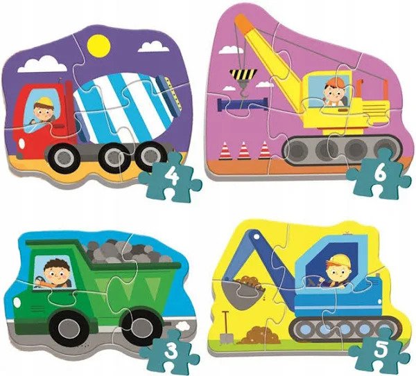 PUZZLE BABY CLASSIC POJAZDY NA BUDOWIE 36072