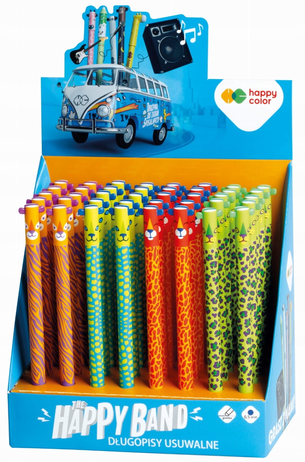 DŁUGOPIS USUWALNY USZAK WILD 0.5 NIEB(40)9569