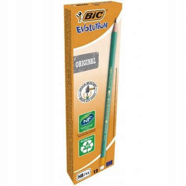 OŁÓWEK BIC EVOLUTION 655 HB Z GUMKĄ (12) 3924