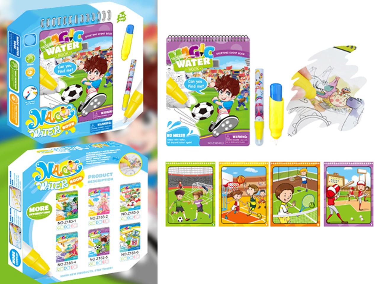 KSIĄŻECZKA DO KOLORO MAZAKIEM WODNYM SPORT 0329