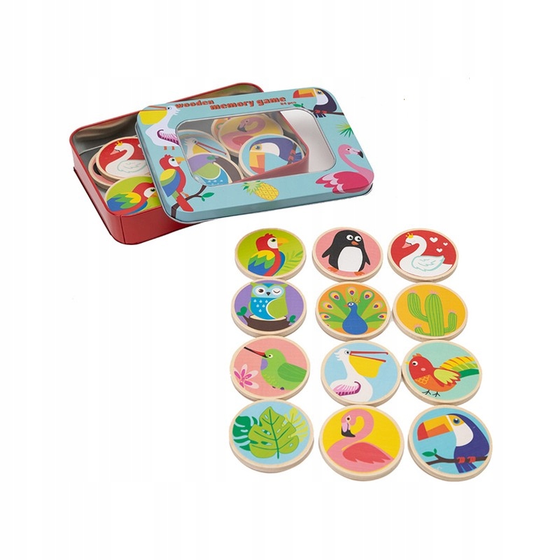 GRA DREWNIANA MEMORY 24 ELEMENTY 7478