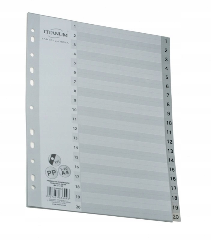 PRZEKŁADKI A4 1-20 PP IN20 6046