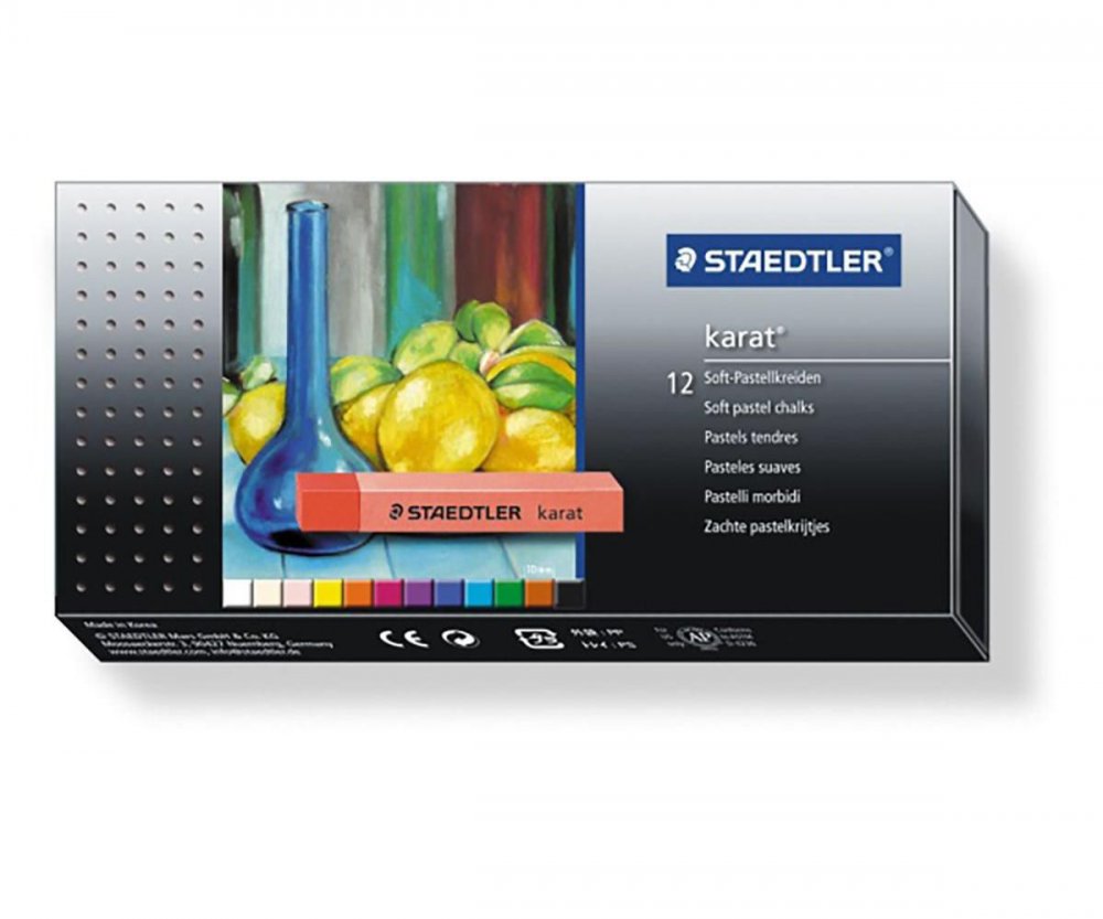 Suche pastele Karat®, 12 kol., w kartonowym opakow