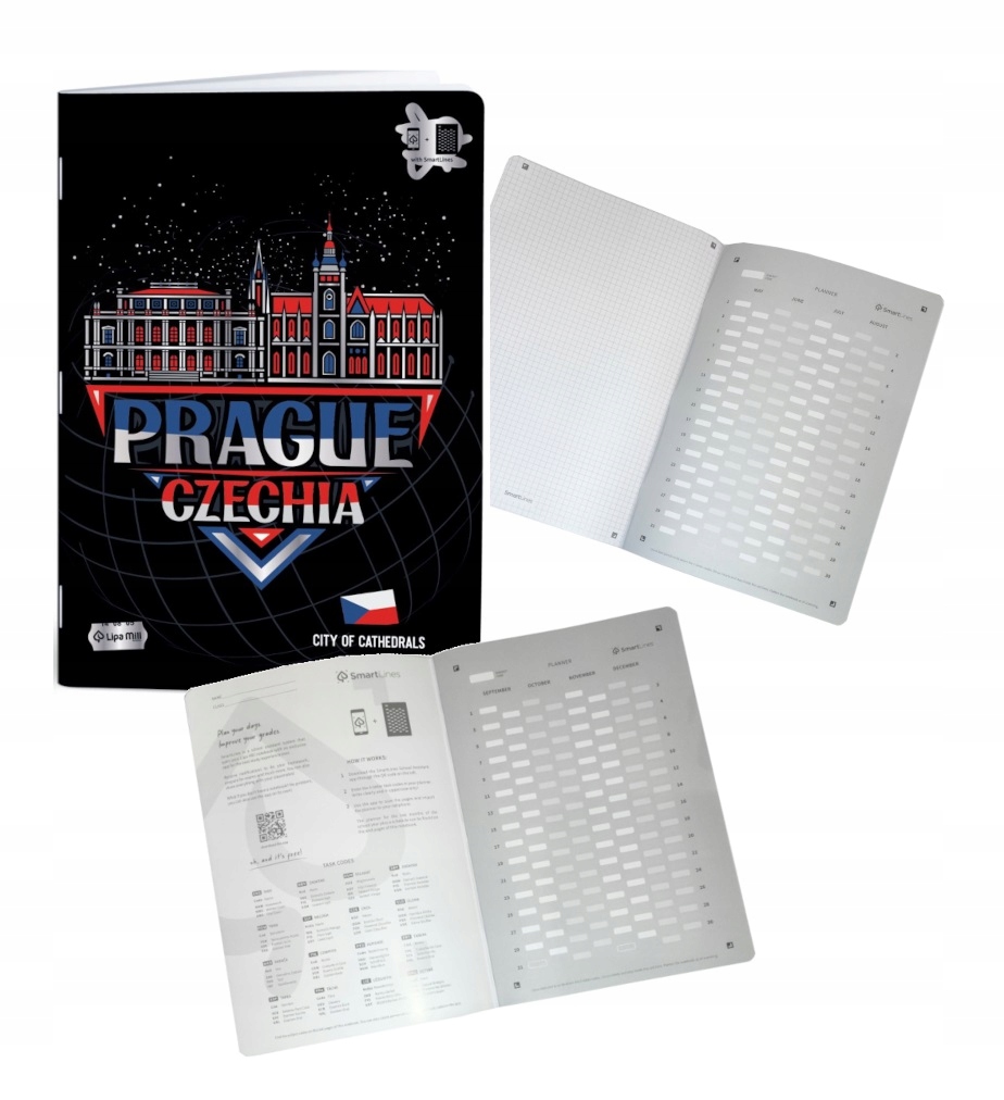 Zeszyt A4/40k kratka Cities, aplikacja 0553 A'10