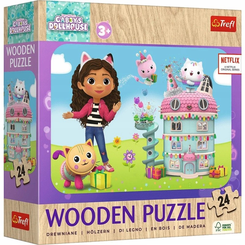 Puzzle 24 Drewniane Wesoła Gabby I Przyjacie 20268