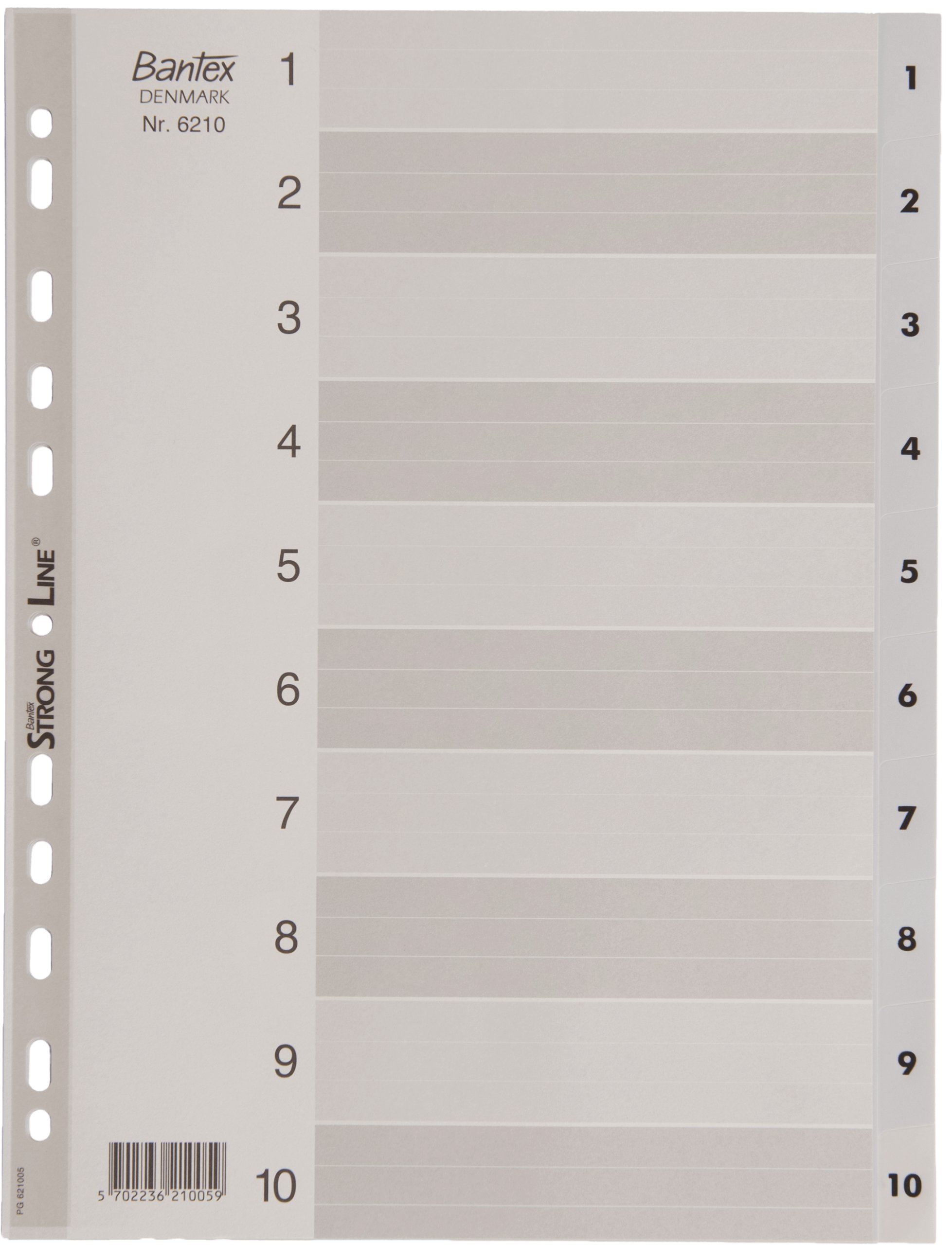 PRZEKŁADKI A4 PP NUMERYCZNE 1-10 100204765