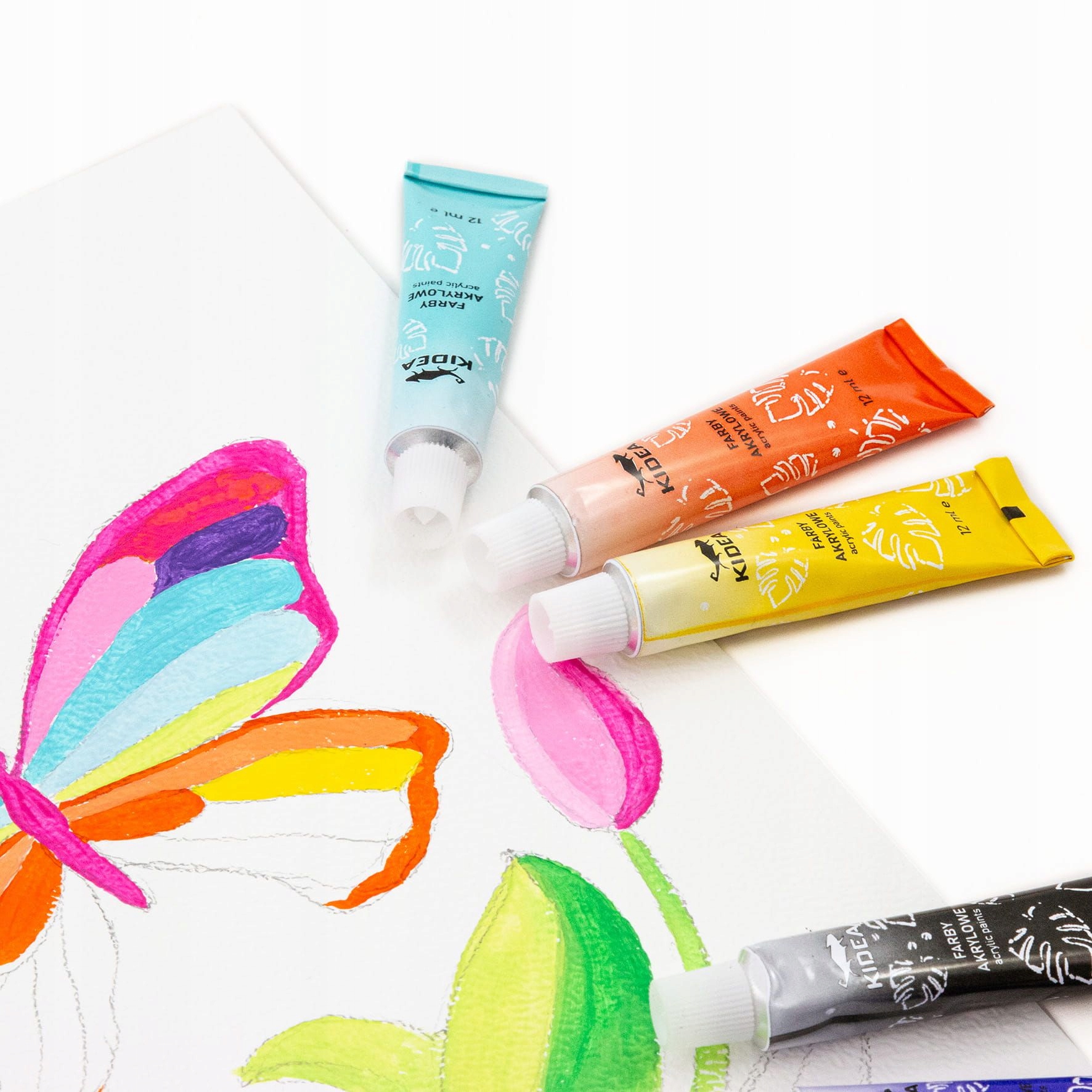 /{FARBY AKRYLOWE 12X12ML KIDEA