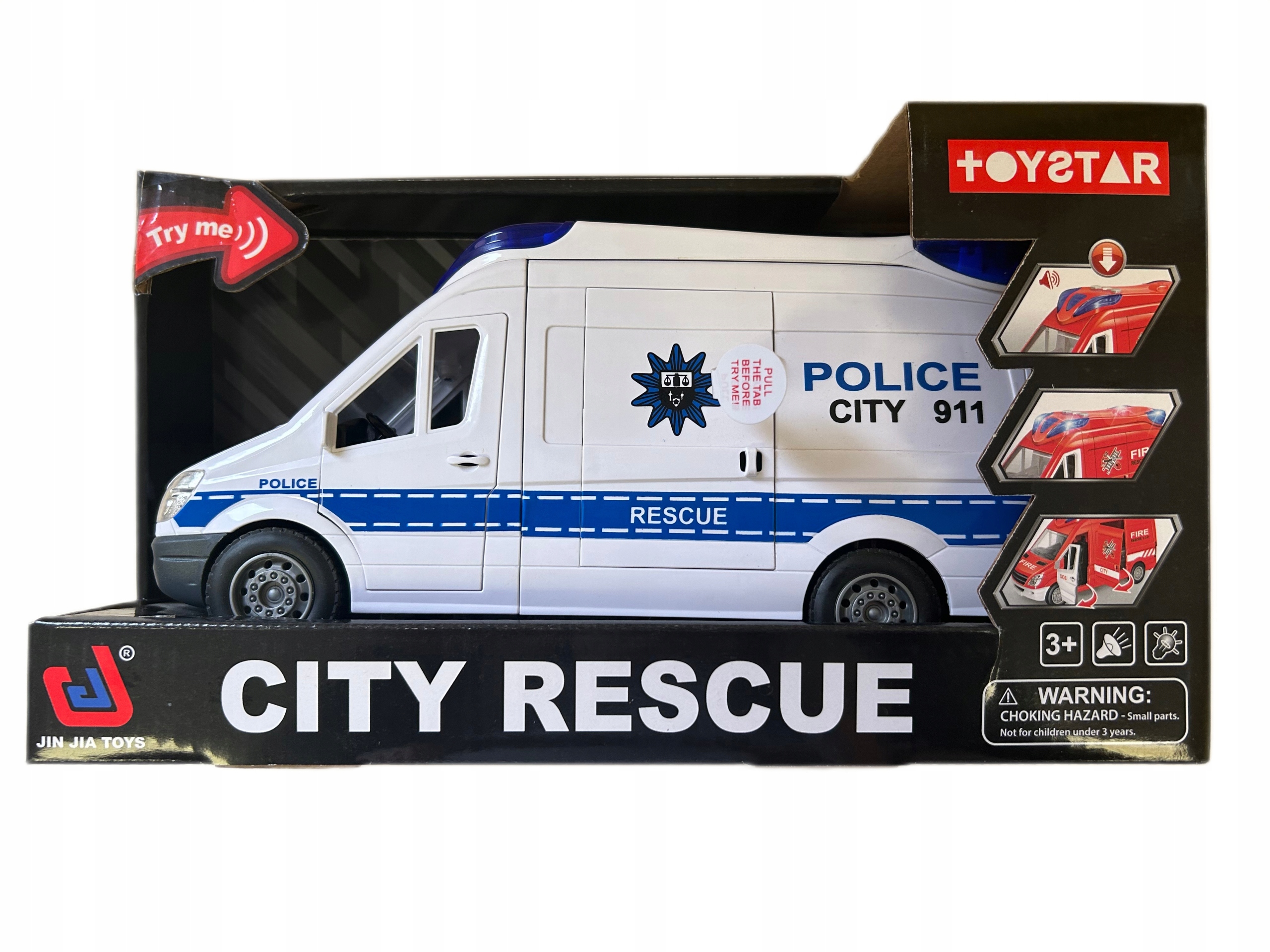 Auto Policja Bus światło, dźwię