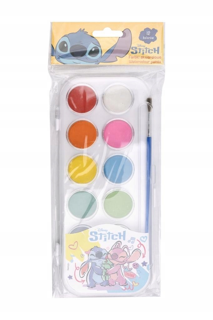 FARBY AKWARELOWE 12 KOL.STITCH 0835