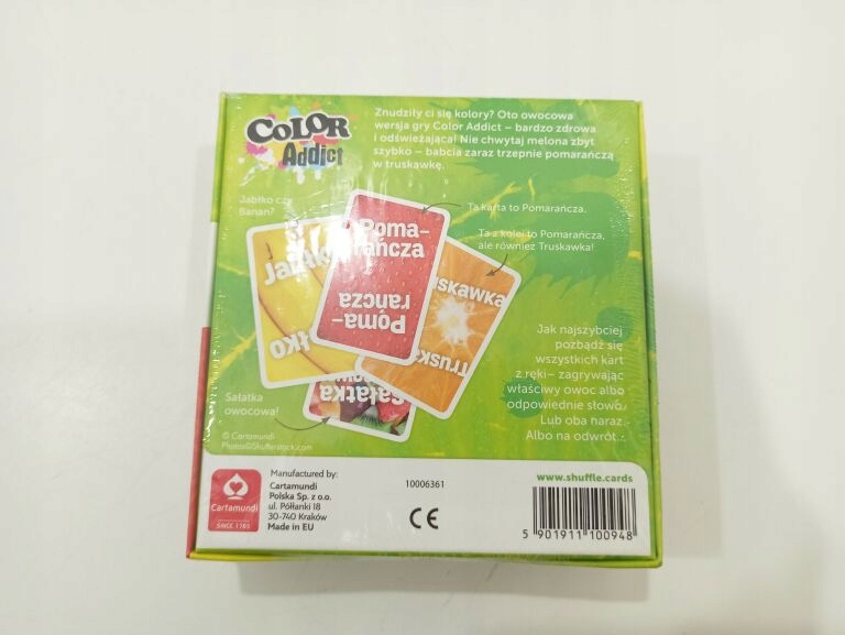 KARTY DO GRY COLOR ADDICT OWOCE DOPASUJ KOLORY