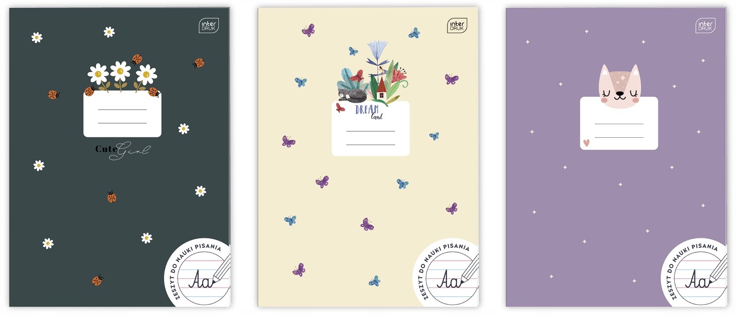 ZESZYT A4/32K 3 LINIA KOLOR UV GIRLS A'10 4307