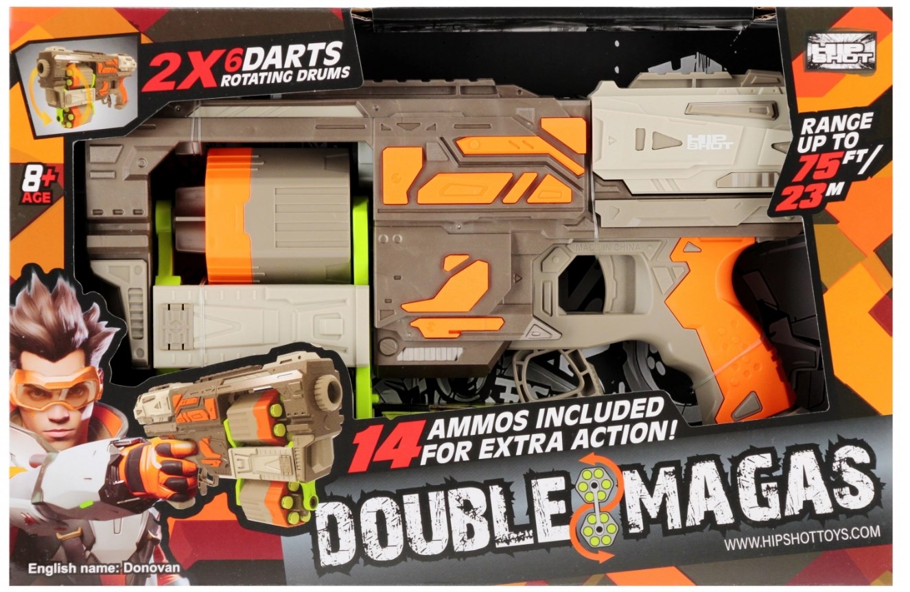 PISTOLET NA STRZAL+AKC 38X25X8 MC 3282