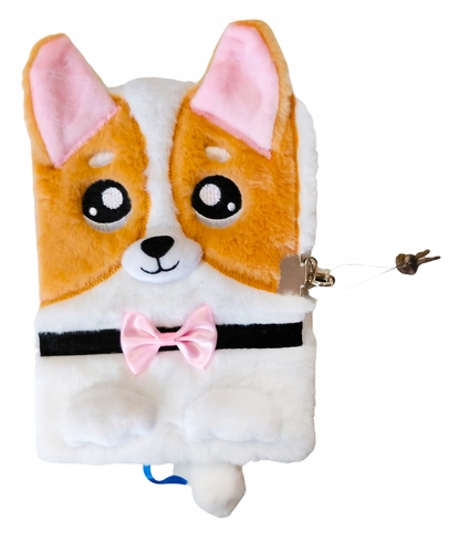 Pamiętnik Z Kłódką 3D Włochacz A5 96K Corgi 6931
