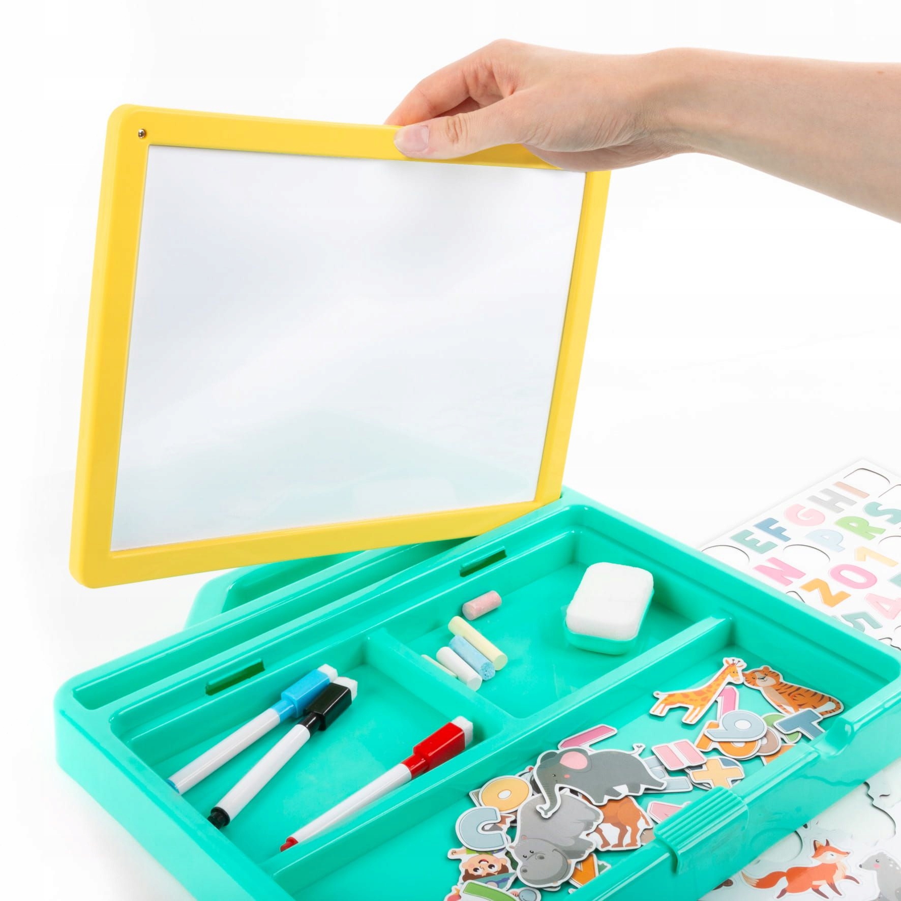 PRZENOŚNY ZESTAW TABLIC 5W1 ZOO KIDEA 1078