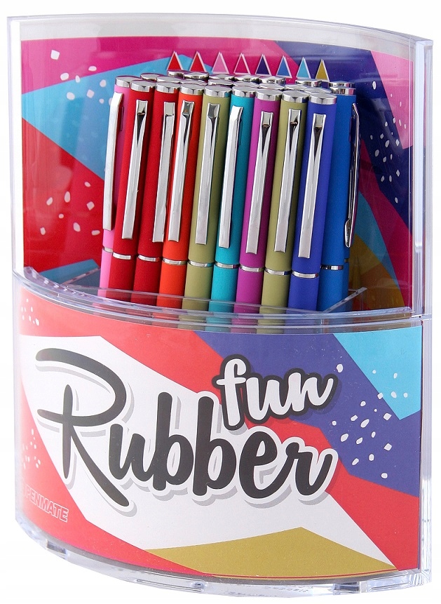 Długopis Metalowy Fun Rubber Display A'25 0309