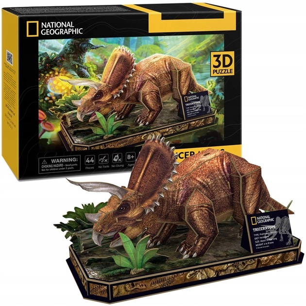 PUZZLE 3D NATIONAL GEOGRAPHIC TRICERATOPS 0526