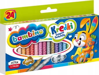 Kredki Świecowe Bambino 24 Kol 0218 A'8