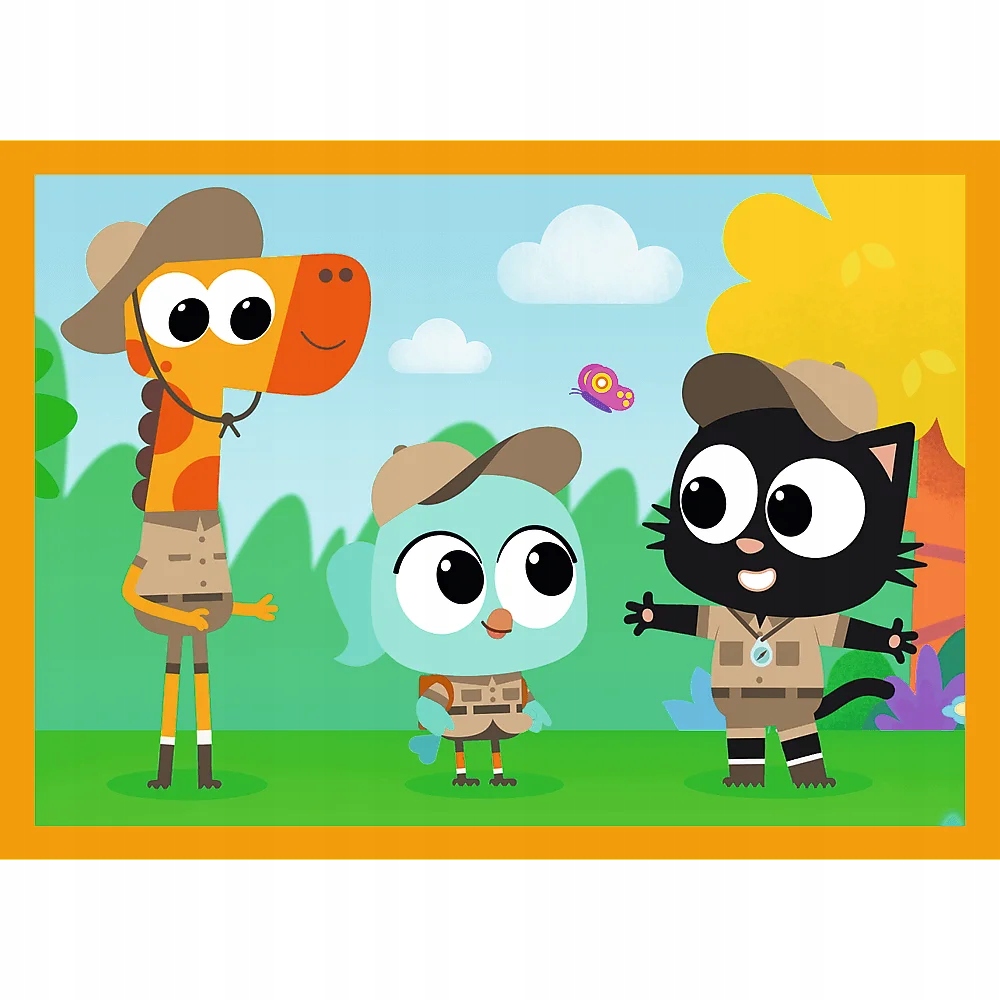 PUZZLE 4W1 POZNAJ MILO I JEGO PRZYJACIÓŁ 34654