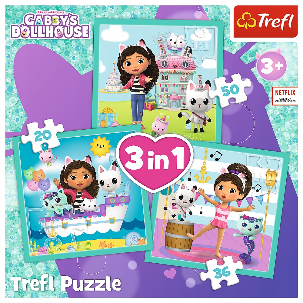 Puzzle 3W1 Aktywności Gabbi 34871