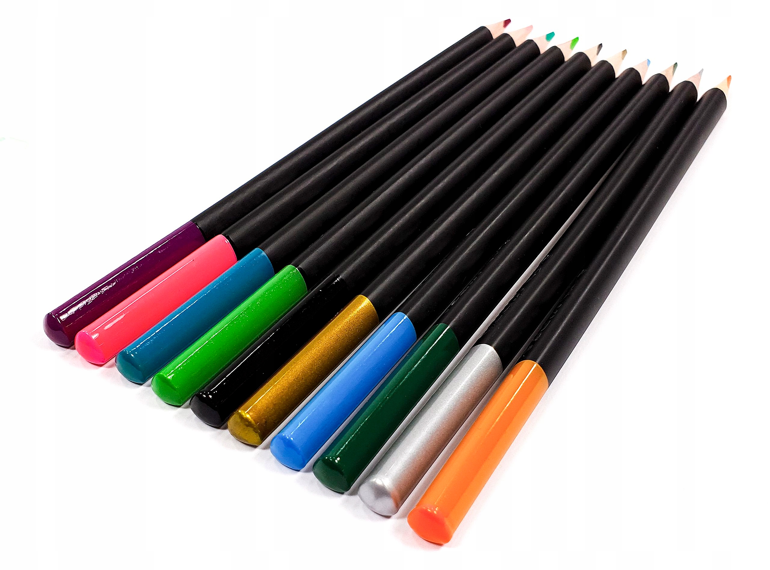 KREDKI TRÓJKĄTNE W METAL.PUDEŁKU 24 KOL KIDEA 7625