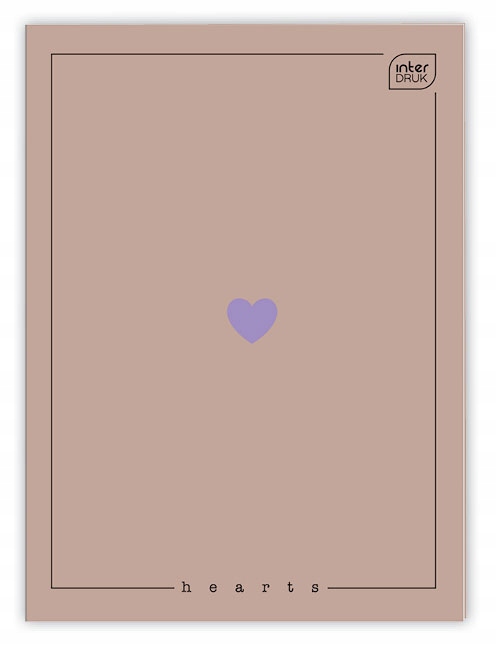 Zeszyt A4 80# M 70G UV Hearts