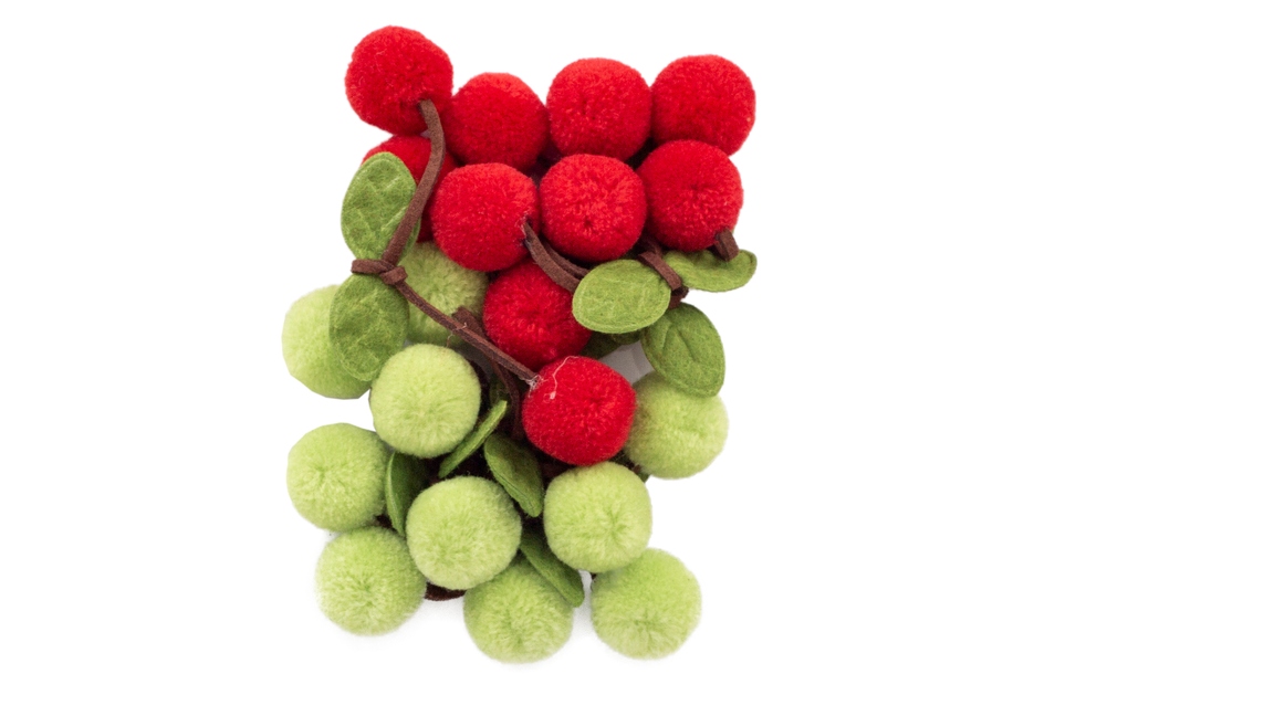 POMPONY 20MM SŁODKIE WISIENKI 6842