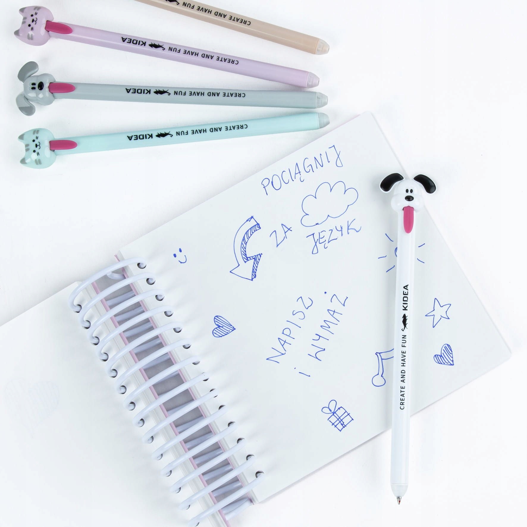 /{Długopis Wymazywalny Automatyczny Z Figurką E Ki