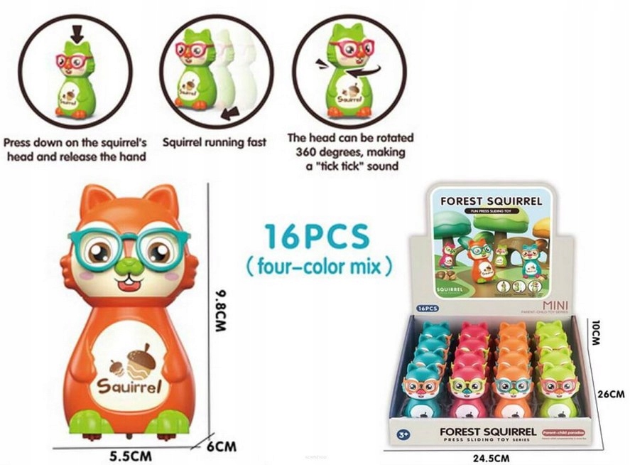 Wiewiórka 3860 10 cm A'16