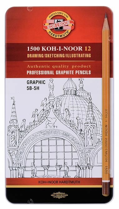 OŁÓWEK GRAFITOWY 1502/III GRAPHIC 5B-5H 2220