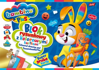 BLOK RYSUNKOWY A3/16K KOLOR BAMBINO PLUS 120G A"10