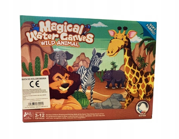 MATA DO KOL. PISAKIEM WODNYM SAFARI 80x60CM 0015