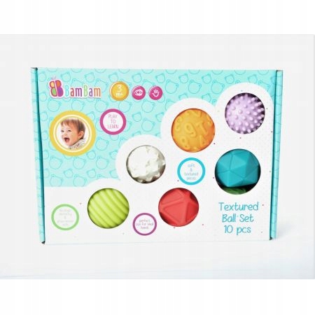 BAM BAM ZESTAW KUL SENSORYCZNYCH 10SZT  1332