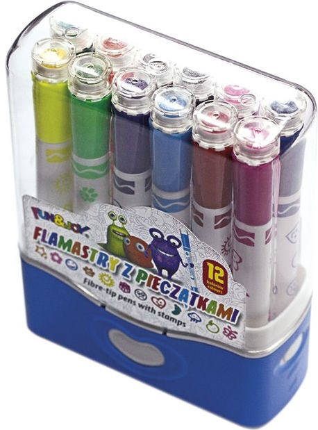 FLAMASTRY Z PIECZĄTKAMI 12K 7832