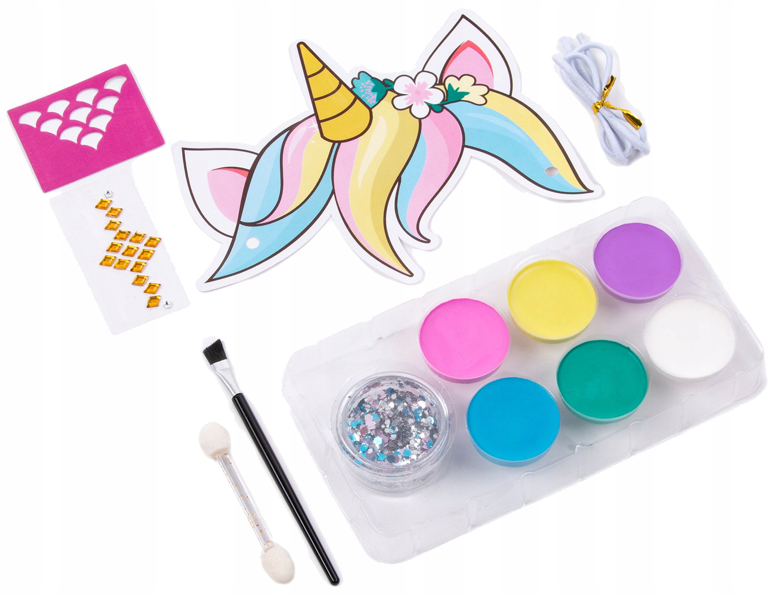 FARBKI DO TWARZY ZESTAW UNICORN KIDEA 5507