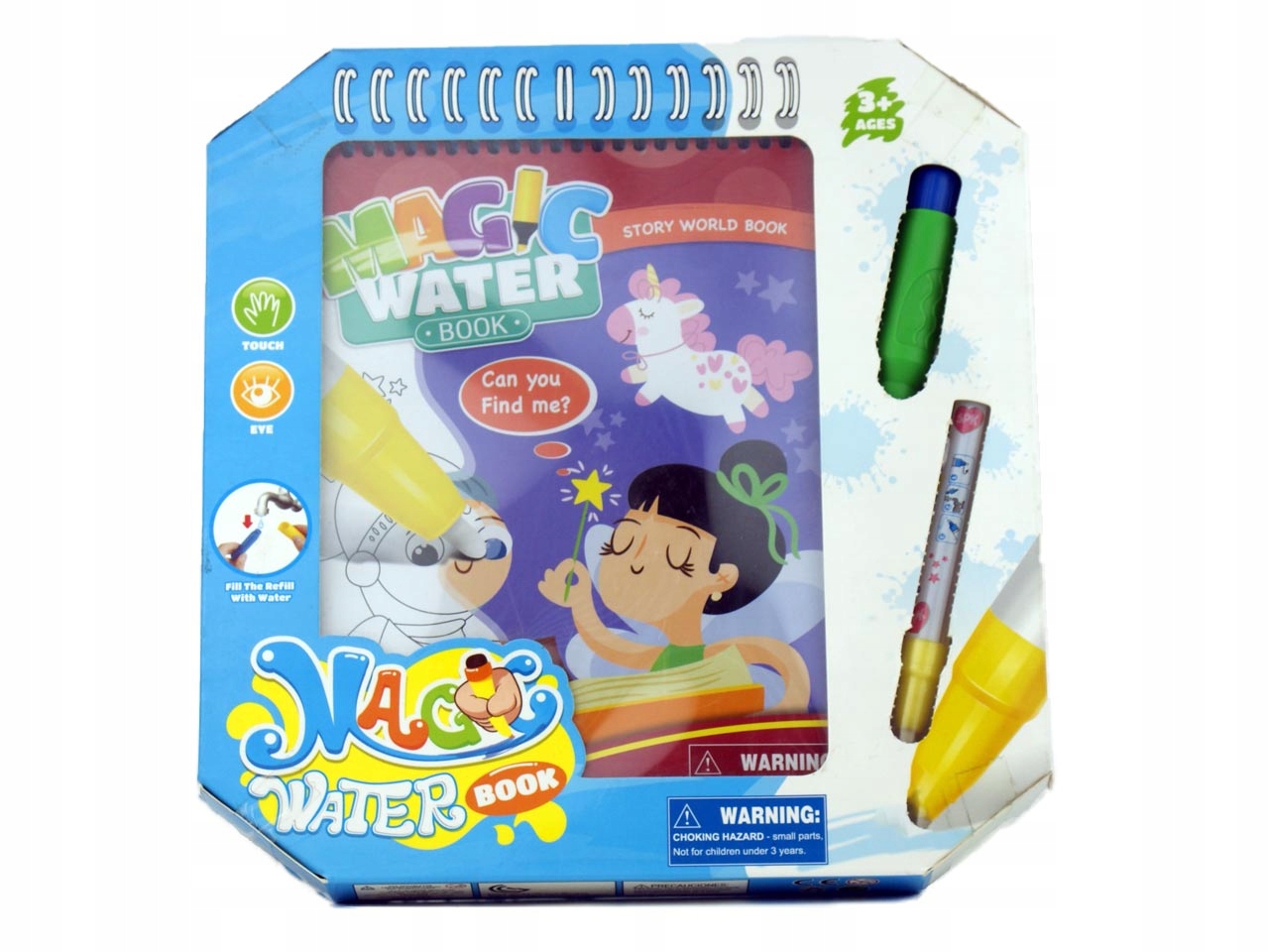 Książeczka + pisak do kolorowania wodą 1694