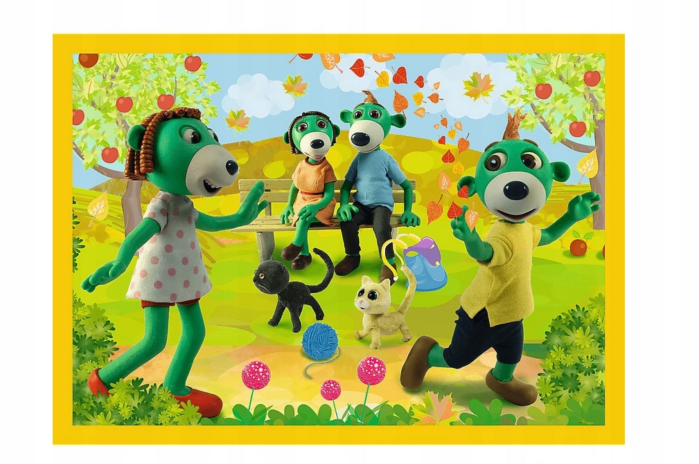 Puzzle 4W1 Wspólne Zabawy Trefików 34337