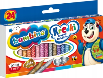 Kredki Świecowe Bambino 24 Kol 0218 A'8