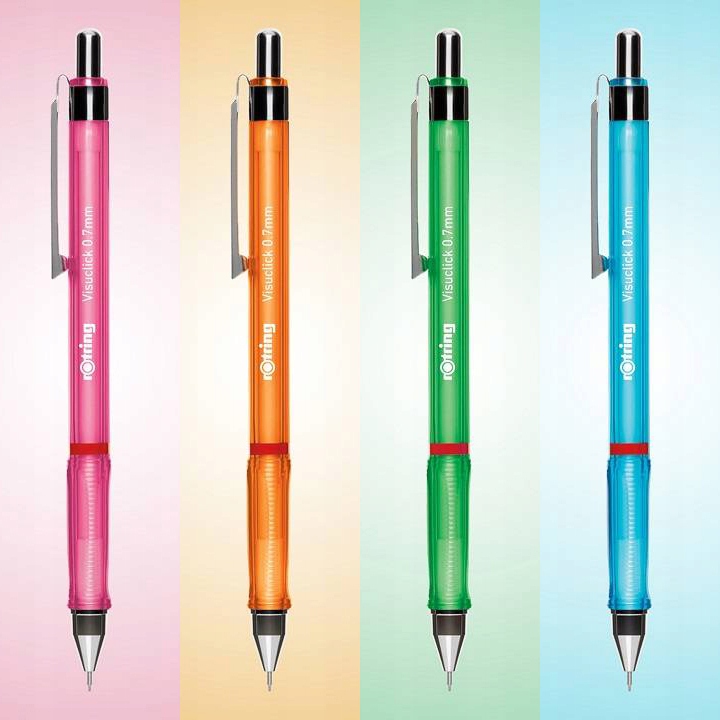 Ołówek automatyczny Rotring Visuclick 0,7 mm + grafity, HB 2102713