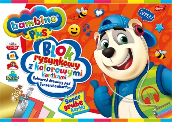 BLOK RYSUNKOWY A3/16K KOLOR BAMBINO PLUS 120G A"10